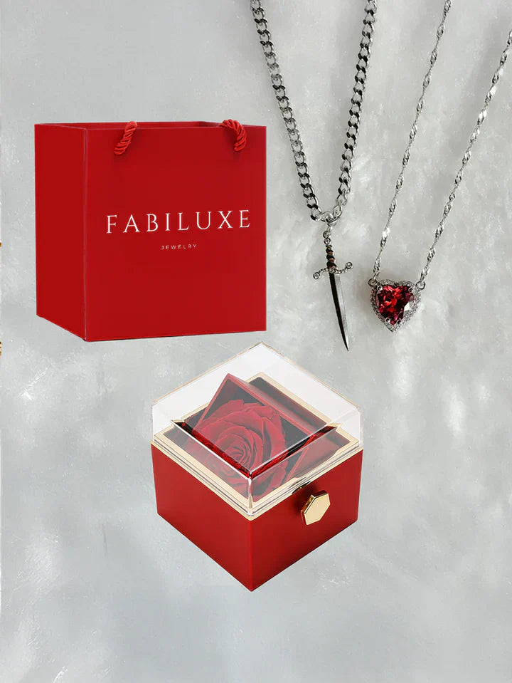 💕Eternal Rose Box - W/ LoveKnight Necklace🎁