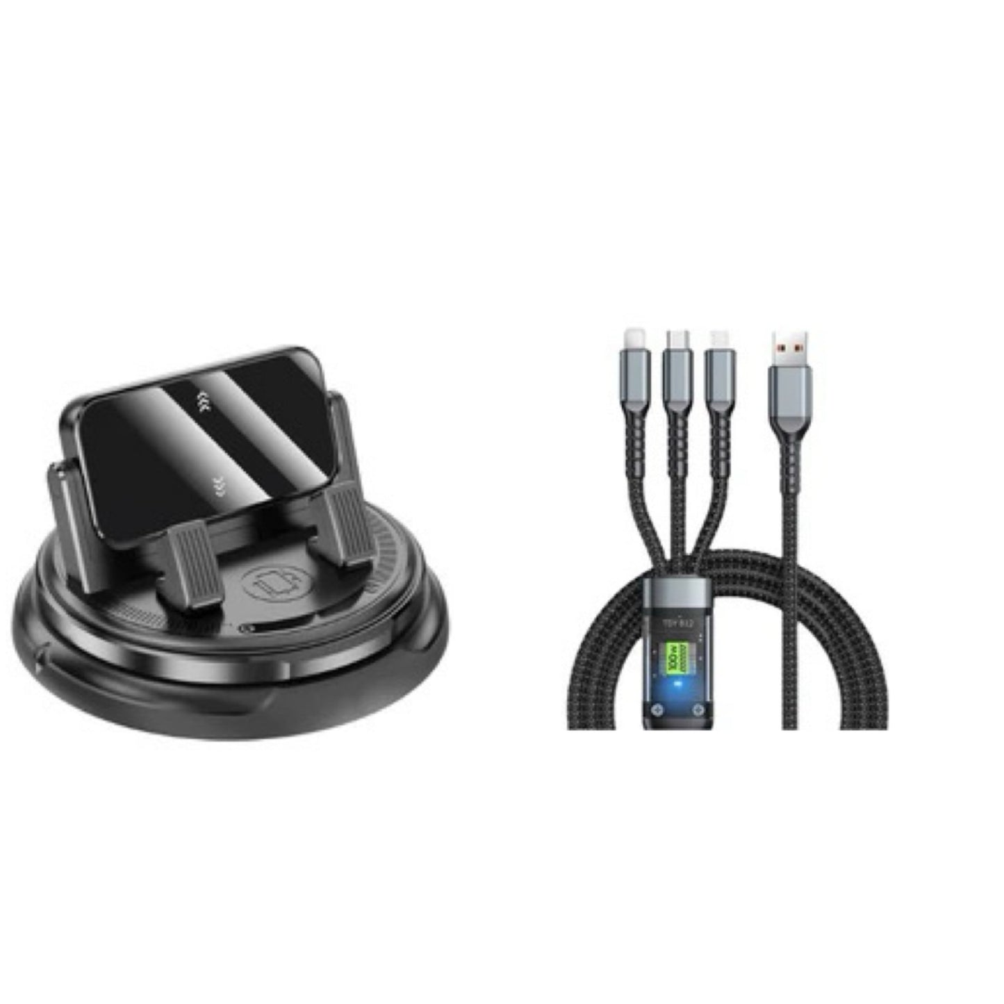 📱  2-in-1 car phone holder + parking number plate – 360° rotation, fits heavy-duty cases. 50K+ sold! 🚗✨