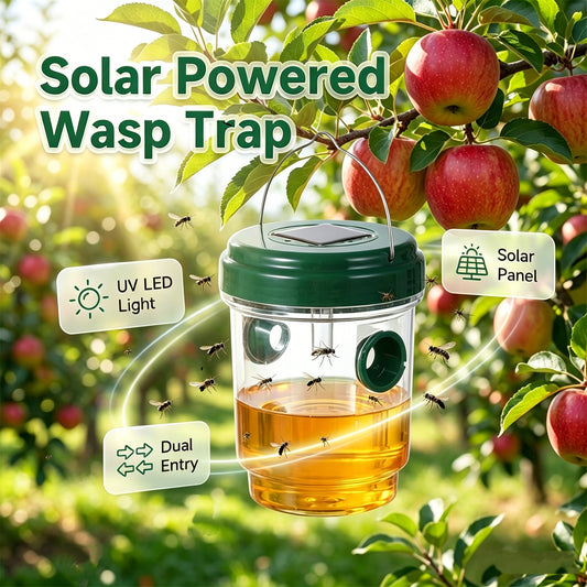 🔥New Hot Selling| Solar-Powered Hanging Wasp and Fly Trap