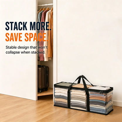 🔥Limited TimePromotion 50% OFF 📦Large Heavy-Duty Thick Plastic Clear Storage Bag for Clothes, Moving & Storage