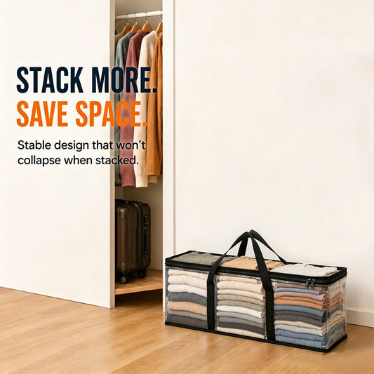 🔥Limited TimePromotion 50% OFF 📦Large Heavy-Duty Thick Plastic Clear Storage Bag for Clothes, Moving & Storage