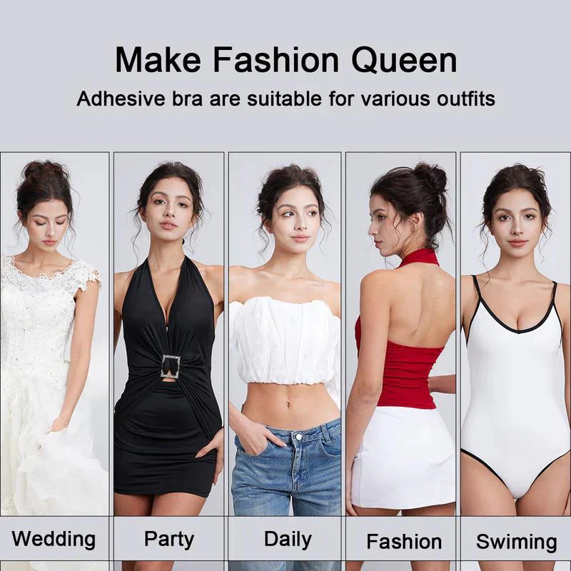 🌷Invisible Diva Strapless Backless Push up Bra – 🏆#1 Choice For Waterproof Lift