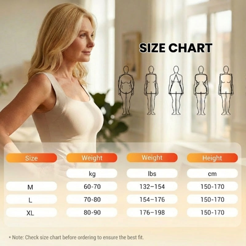 2-Piece Set💕Women’s U Neck Thermal Tank Tops with Built-In Bra