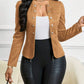 🔥🎁New 47% OFF🔥Women's Faux Suede Collarless Open Front Jacket