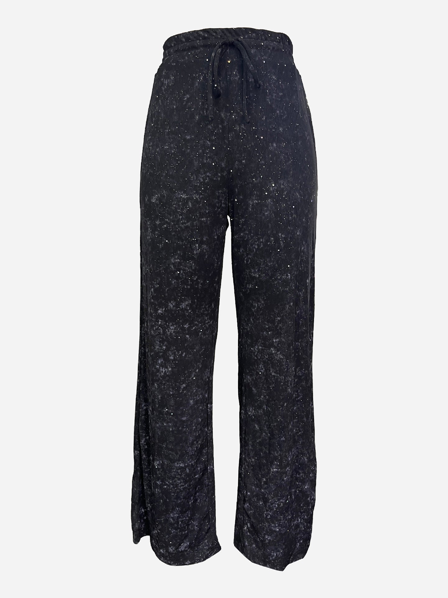 🔥Limited-time offer-Women's Sequin Sparkle Wide Leg Pants with Elastic Waistband
