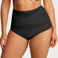 🌸  Special Price £6.49（each） ! 🔥Buy 1 Get 1 Free🎁Plus-Size High-Waist Cross Tummy Control Panties