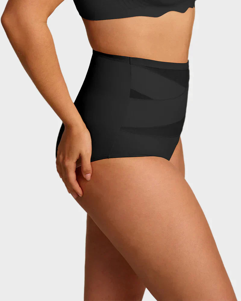 🌸  Special Price £6.49（each） ! 🔥Buy 1 Get 1 Free🎁Plus-Size High-Waist Cross Tummy Control Panties