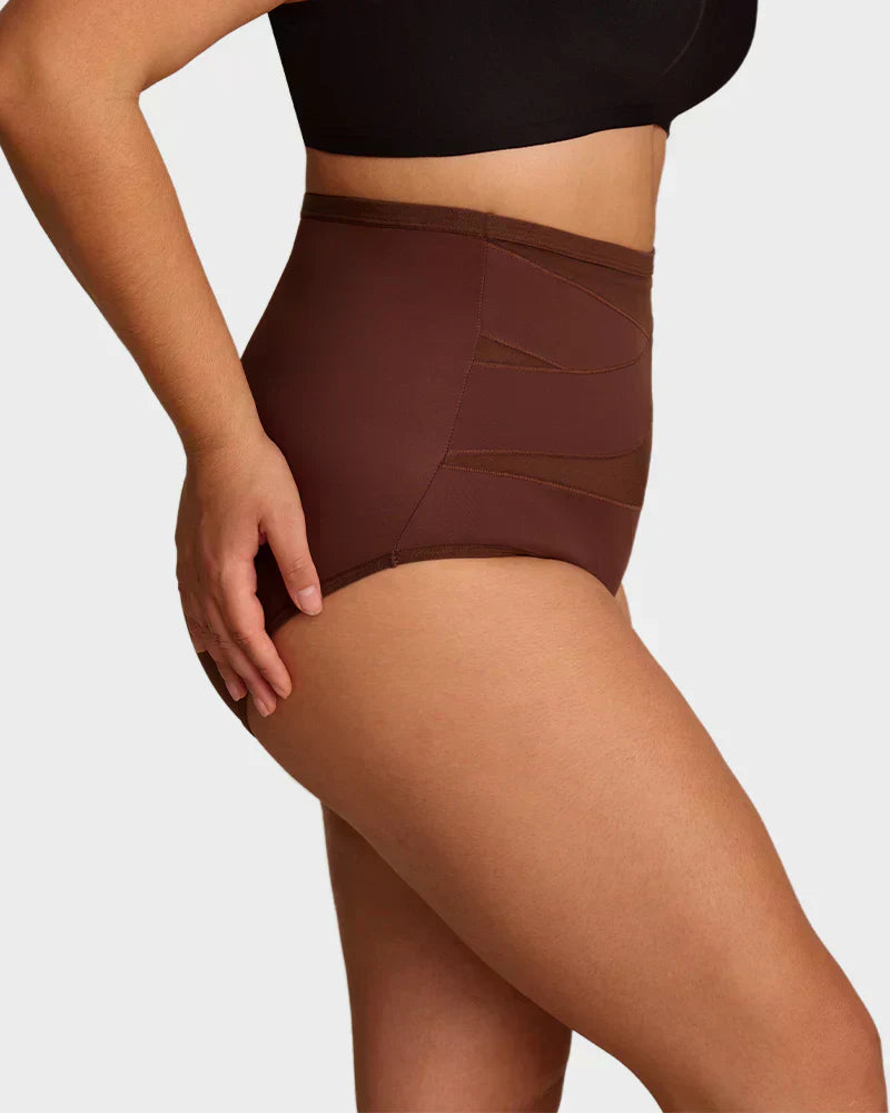 🌸  Special Price £6.49（each） ! 🔥Buy 1 Get 1 Free🎁Plus-Size High-Waist Cross Tummy Control Panties