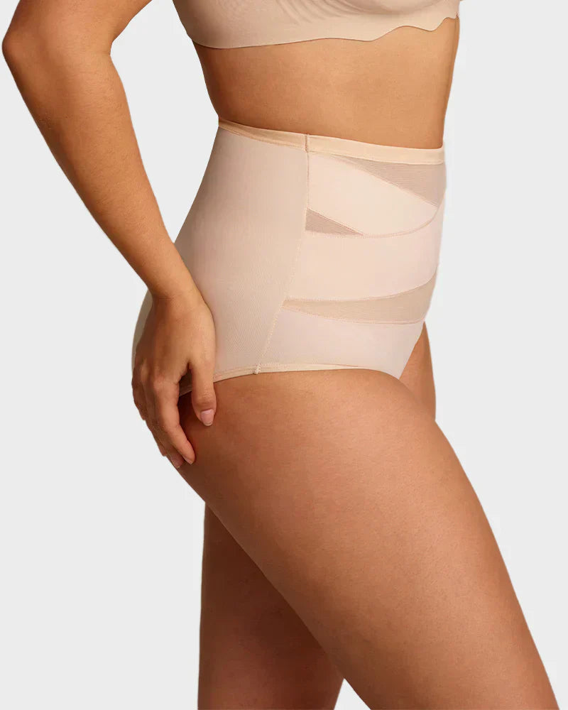 🌸  Special Price £6.49（each） ! 🔥Buy 1 Get 1 Free🎁Plus-Size High-Waist Cross Tummy Control Panties