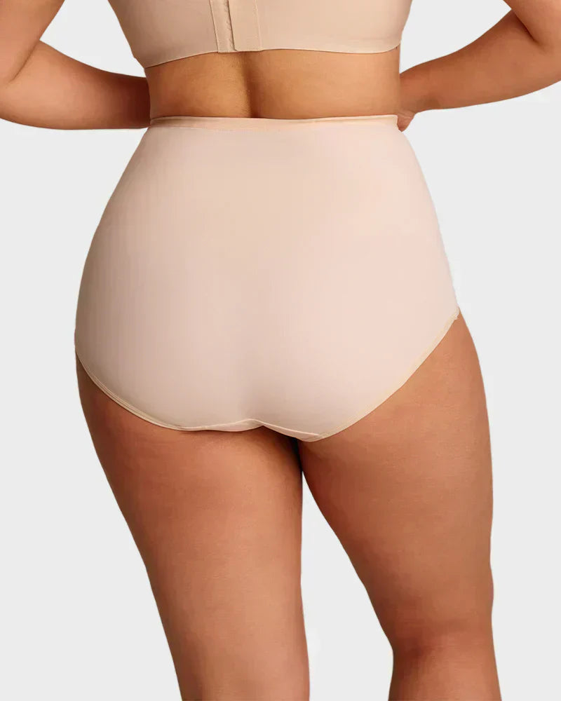 🌸  Special Price £6.49（each） ! 🔥Buy 1 Get 1 Free🎁Plus-Size High-Waist Cross Tummy Control Panties