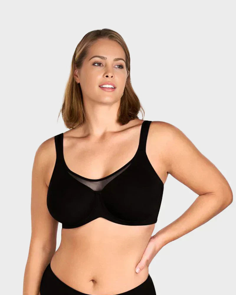 ⏳Last Day Special Price £7.49💐Women's Elegant Sheer Full Coverage Non-padded Plus Size Bra