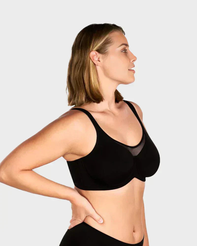 ⏳Last Day Special Price £7.49💐Women's Elegant Sheer Full Coverage Non-padded Plus Size Bra