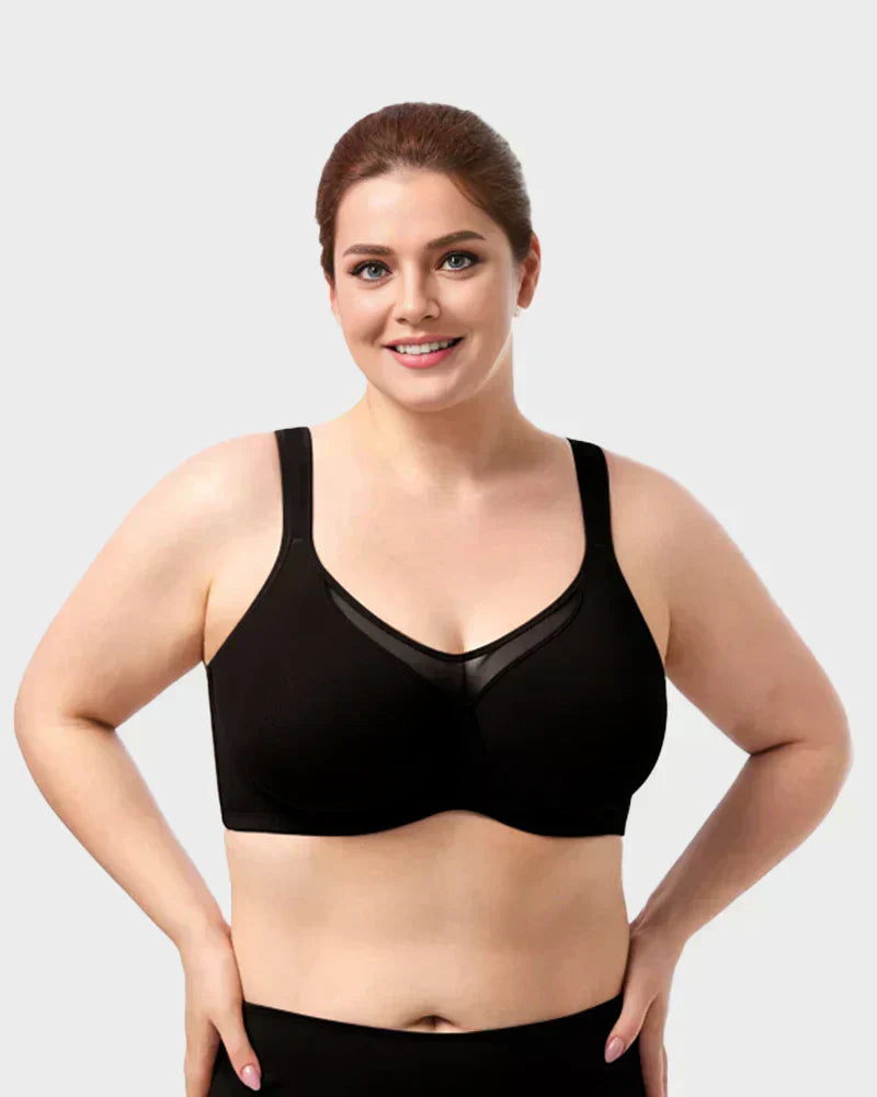 ⏳Last Day Special Price £7.49💐Women's Elegant Sheer Full Coverage Non-padded Plus Size Bra