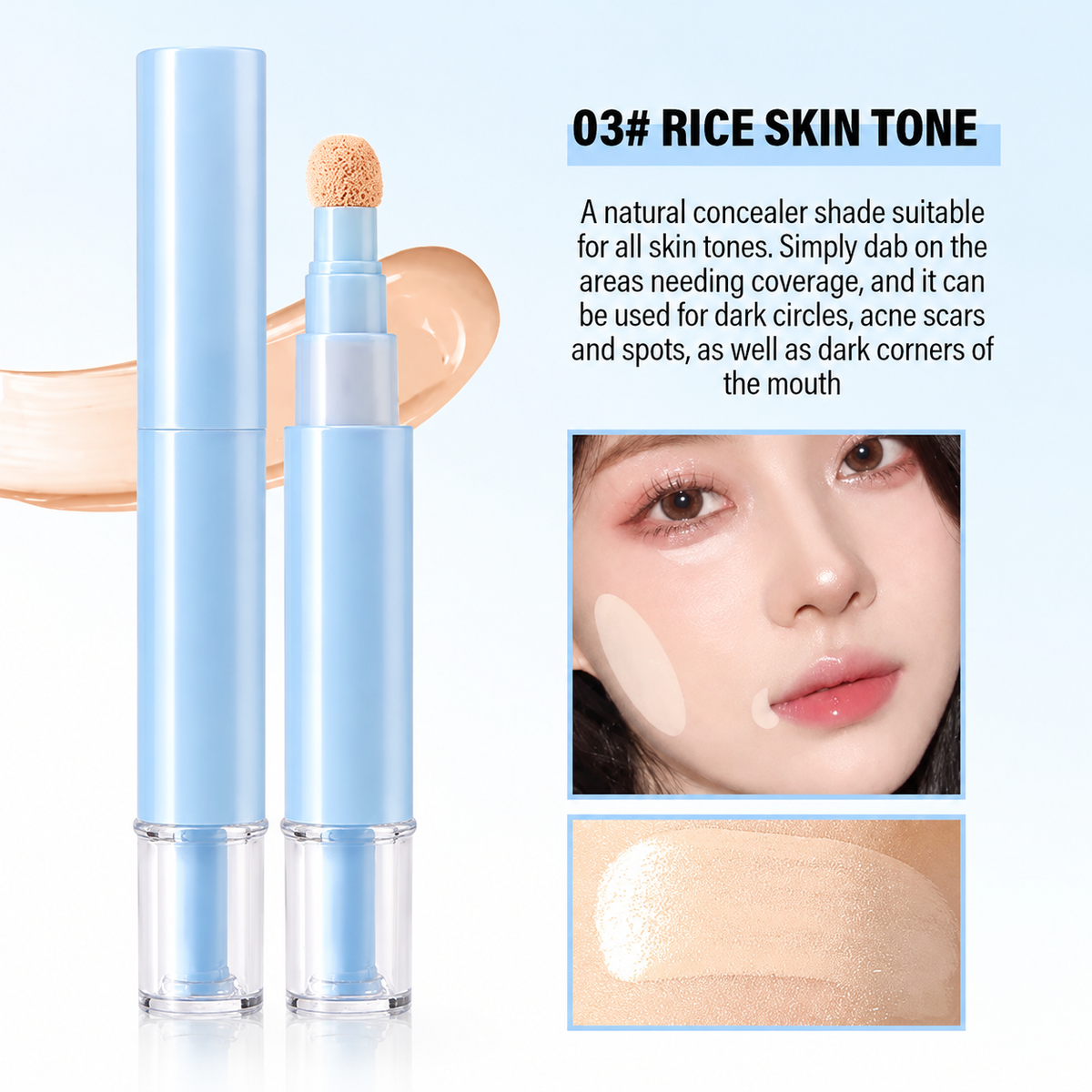 🔥Buy 1 Get 1 Free ( 2 Pcs Total ) NOW!💄Multipurpose Hydrating Liquid Concealer Pen  ✨