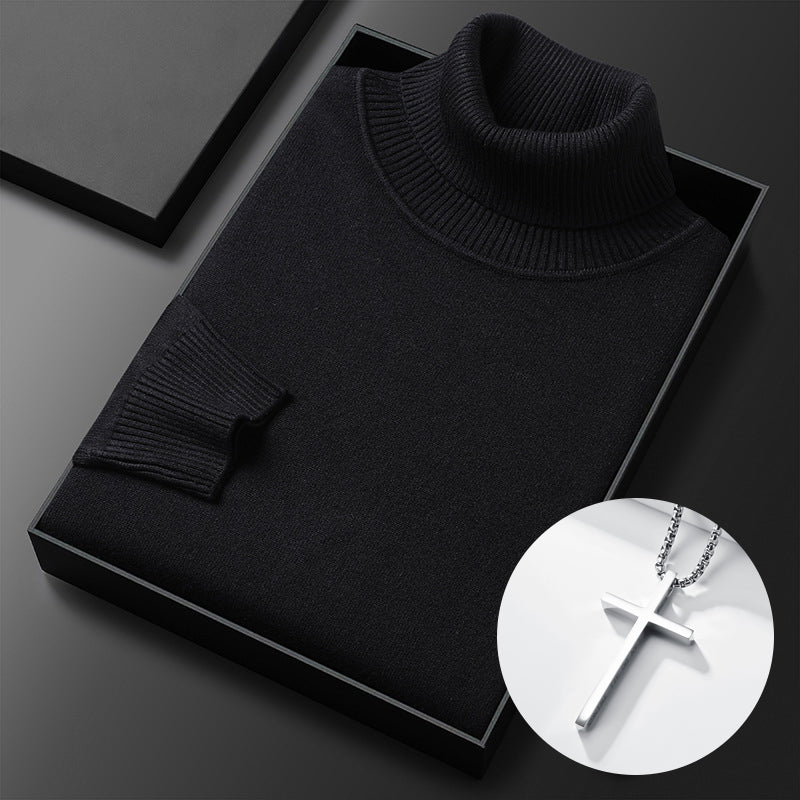 ⏳Black Friday Hot Sale!  ⏰Men's Solid Color Premium Turtleneck Sweater👔