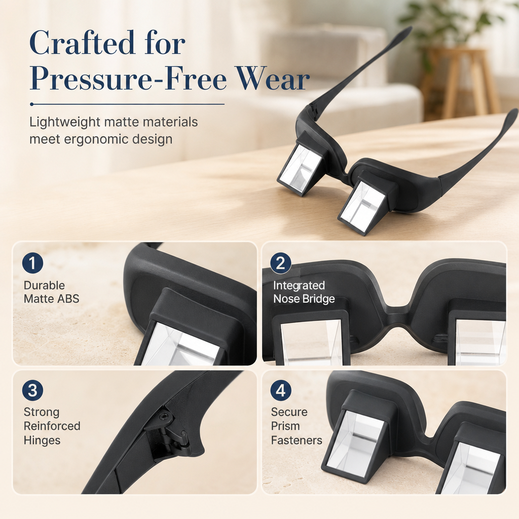 90° Prism Glasses|Horizontal Prism Angled Glasses