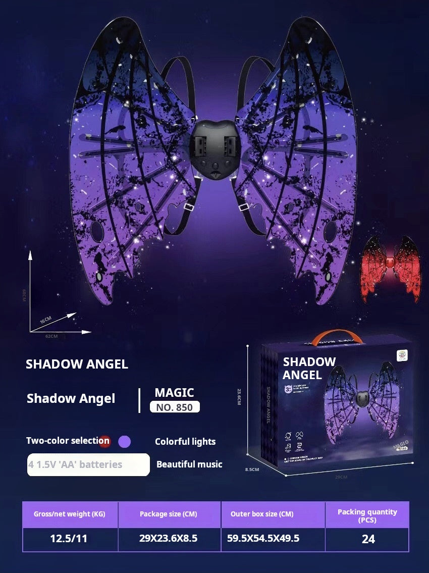 🎀🎁Rechargeable Electric Fairy Wings with LED Lights and Music🎀🎁