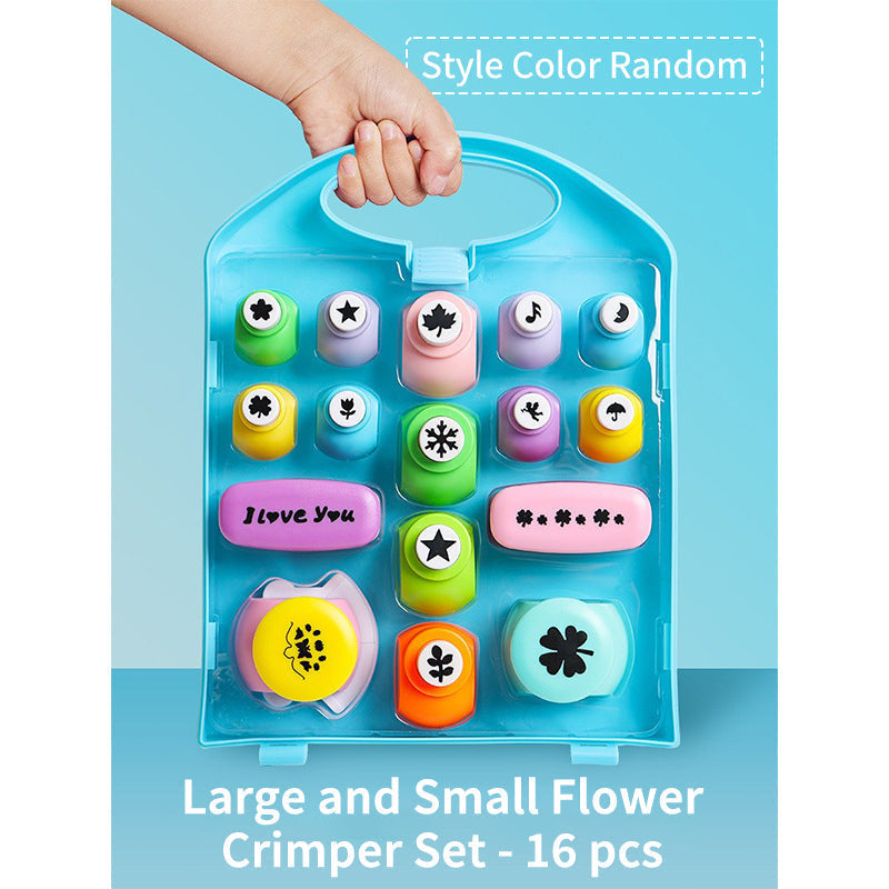 ✂️🌸⭐Kids DIY Flower Press Set - Large Embossing Machine & Stamps🎁