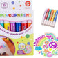 🖍️Magic Puffy Bubble Pens, Heat Activated Popcorn Pens DIY 3D Art Marker for Kids Crafts
