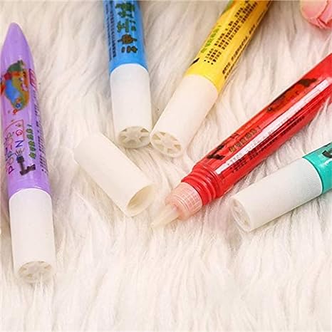 🖍️Magic Puffy Bubble Pens, Heat Activated Popcorn Pens DIY 3D Art Marker for Kids Crafts
