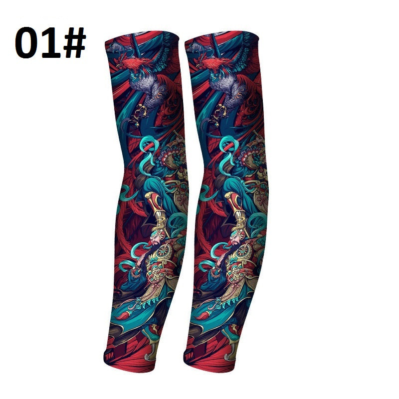 Anti-UV50++ Ice Silk Tatoo Sleeves