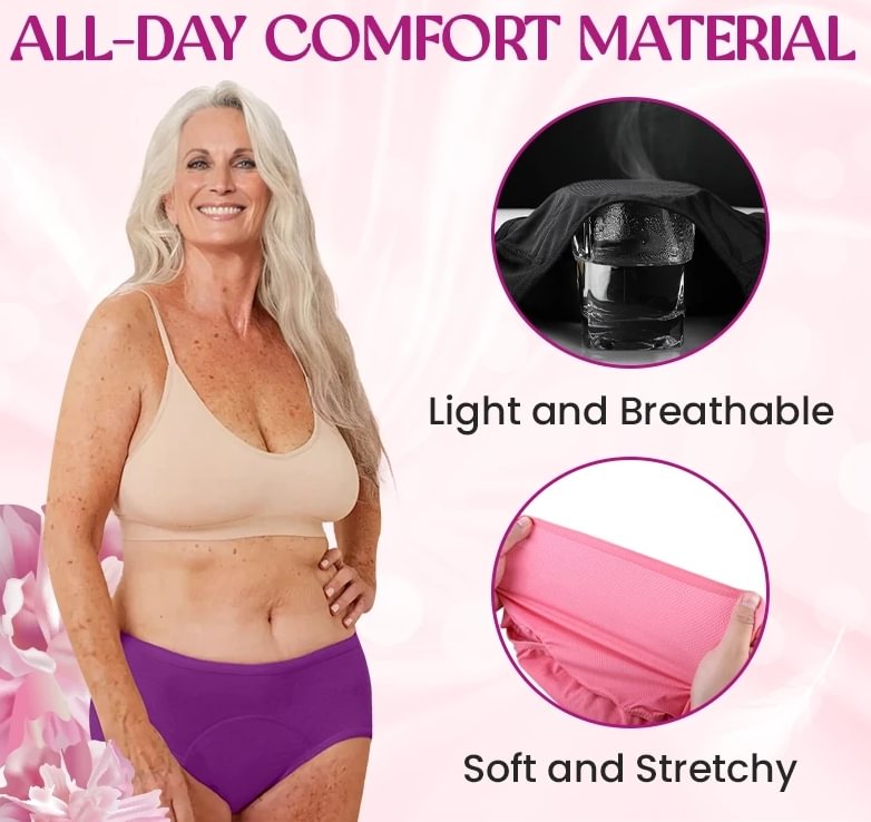 ⏳Last Day-Buy 1 Get 3 Packs🔥2026 Best-Selling🏆LunaBloom™ High-Waist Leak-Proof Panties ✨Butter-soft, ultra-stretchy & discreetly protective 🍃