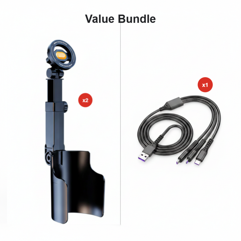 Car Cup Holder Phone Mount – 360° Adjustable, Strong N52 Magnet, One-Hand Operation, Fits All Phones, Stable Magnetic & Clamp Models for Safe Driving