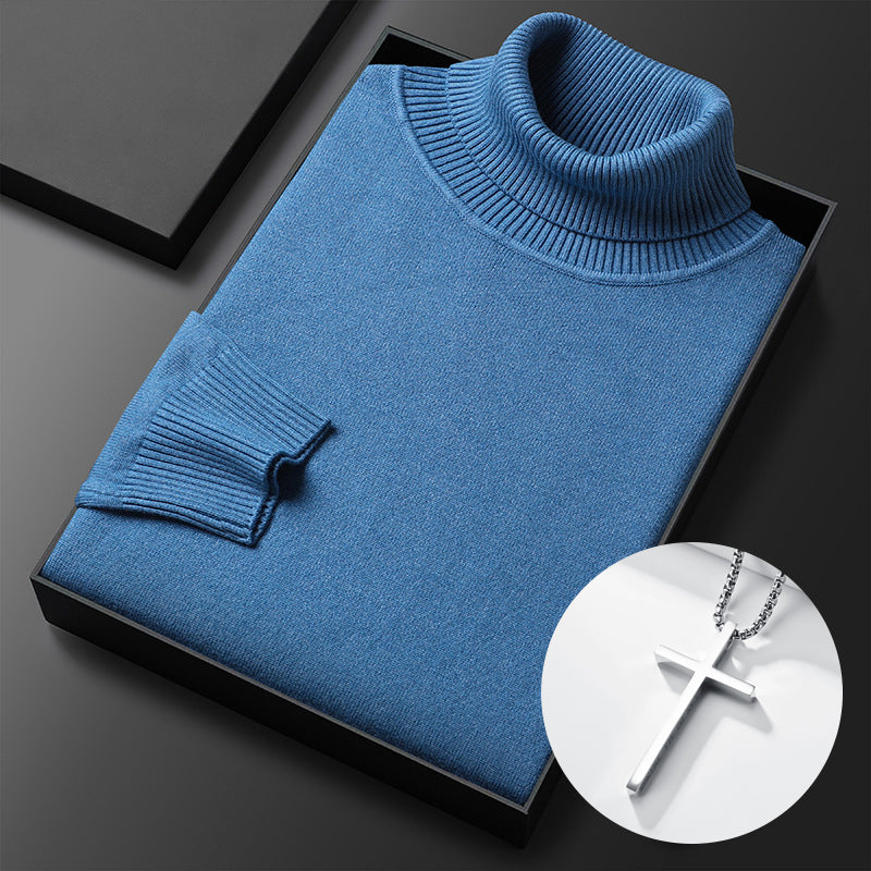 ⏳Black Friday Hot Sale!  ⏰Men's Solid Color Premium Turtleneck Sweater👔
