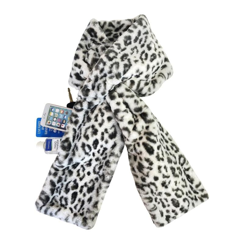 🎅Christmas Special Deals ⚡50K+ SOLD!🧣Ultra-Soft Faux Fur Pull-Through Scarf with Secret Zipper Pocket🌟