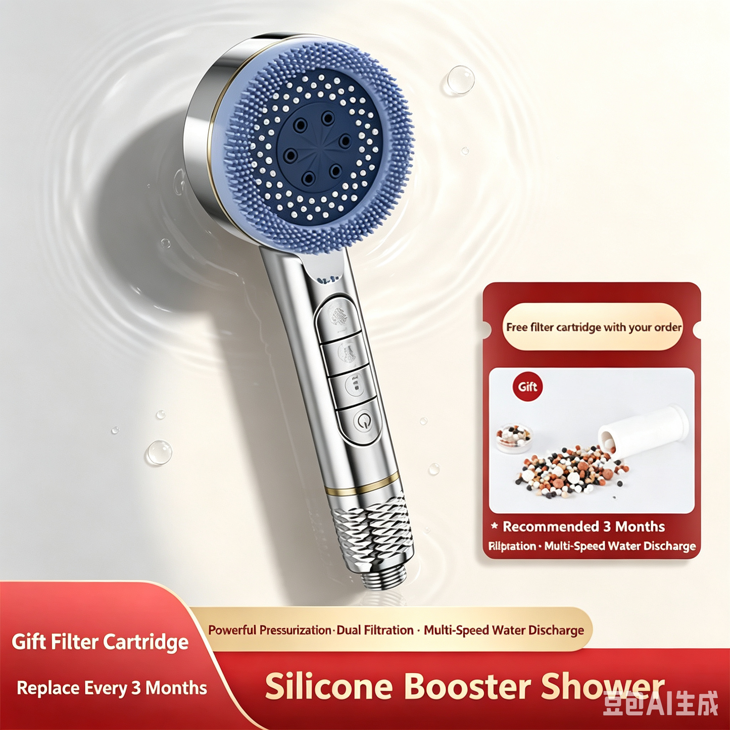 Ultra High Pressure Handheld Shower