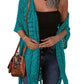 🔥 Limited-Time Offer😍Women’s Oversized Knit Cardigan – Lightweight Crochet Tassel Kimono for Spring & Summer 🌸