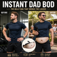 🥳Dadbag | Realistic Fake Beer Belly Bum Bag | Funny Dad Bod Waist Pack | Novelty Gag Gift for Men | With Belly Button & Hairy Chest | Adjustable Black Strap
