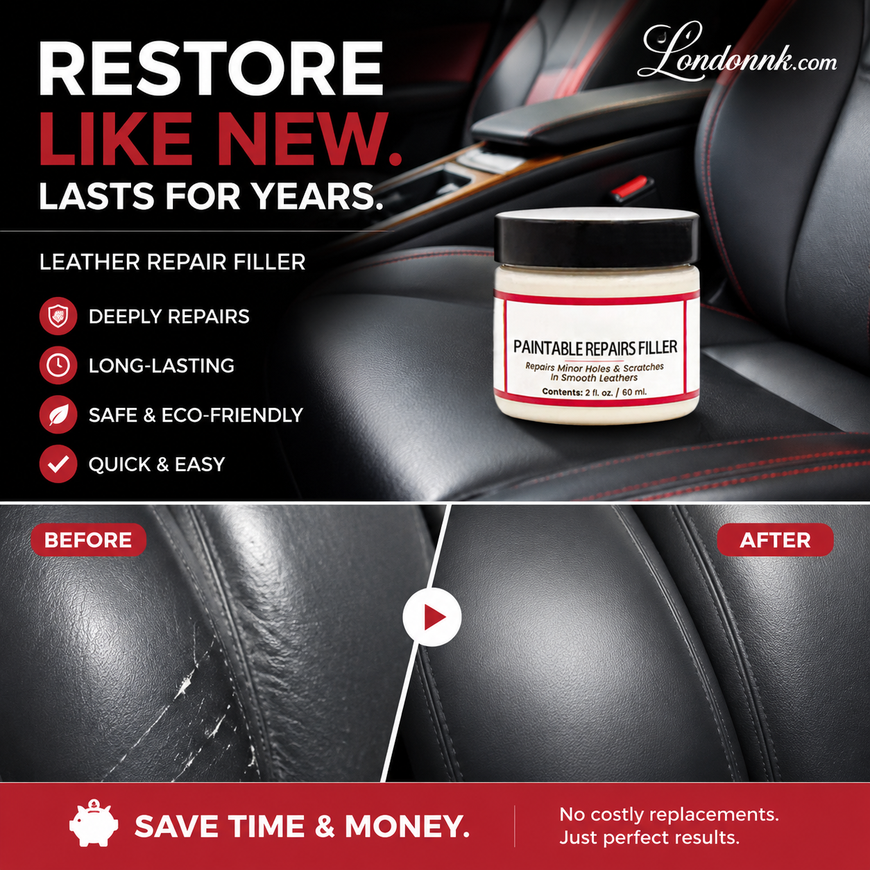 🪚 50% OFF! 50K+ sold! Leather repair cream – fills deep scratches & cracks, restores smooth feel, safe for all leather types! 👜✨