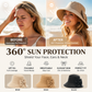 👒 LIMITED-TIME 50% OFF! ✨ Wide Brim Sun Hat with Bow – Full Coverage, Foldable, Breathable 🌞