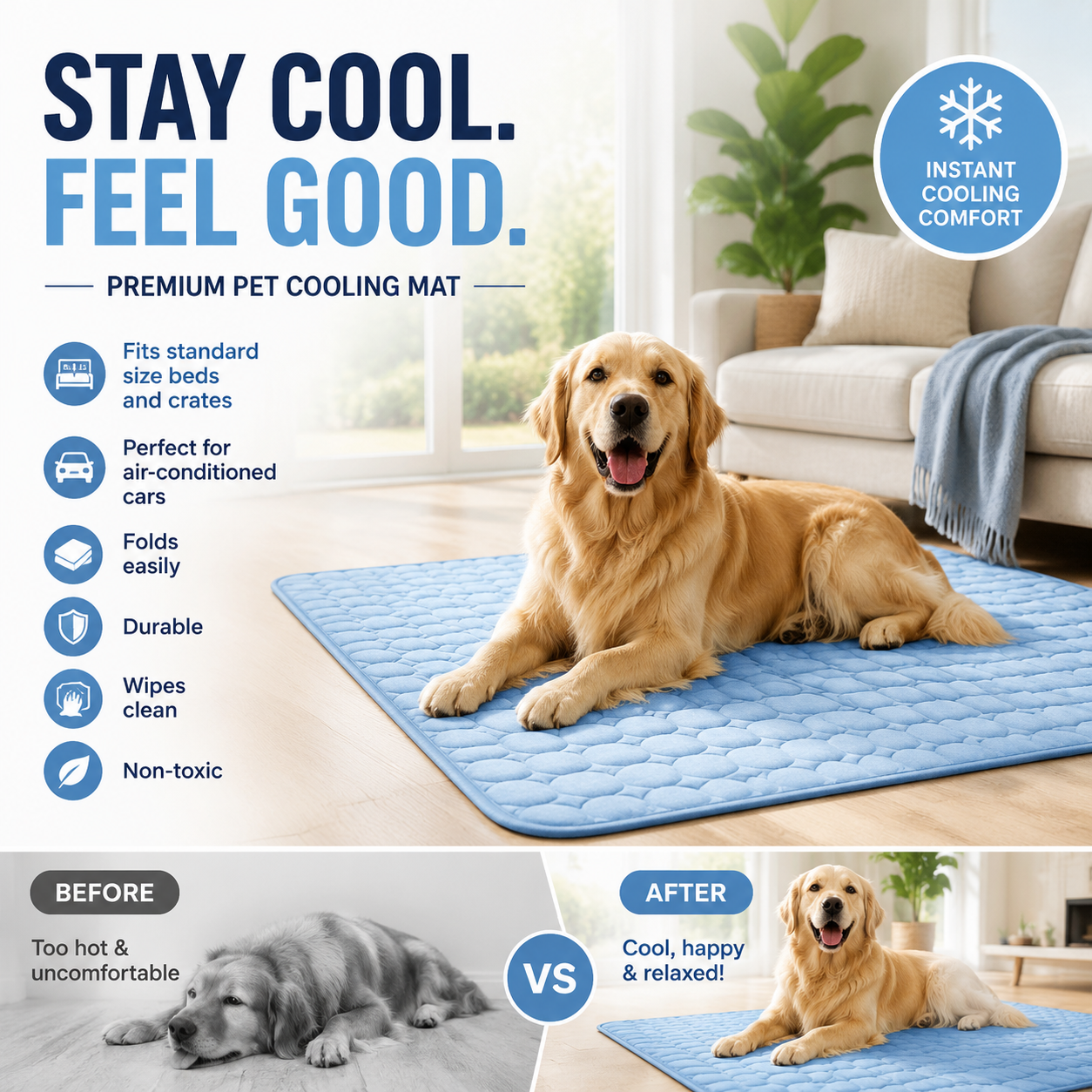 🔥Hot sales 48 % Off💥Summer Pet Cooling Mat