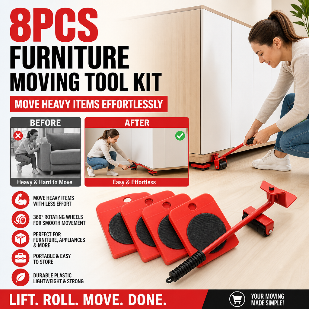 🔥50% off! Hot deal🎁Casters! Move your furniture with ease—all by yourself! They won’t damage your furniture or floors, making it easy to maintain your ideal home environment.