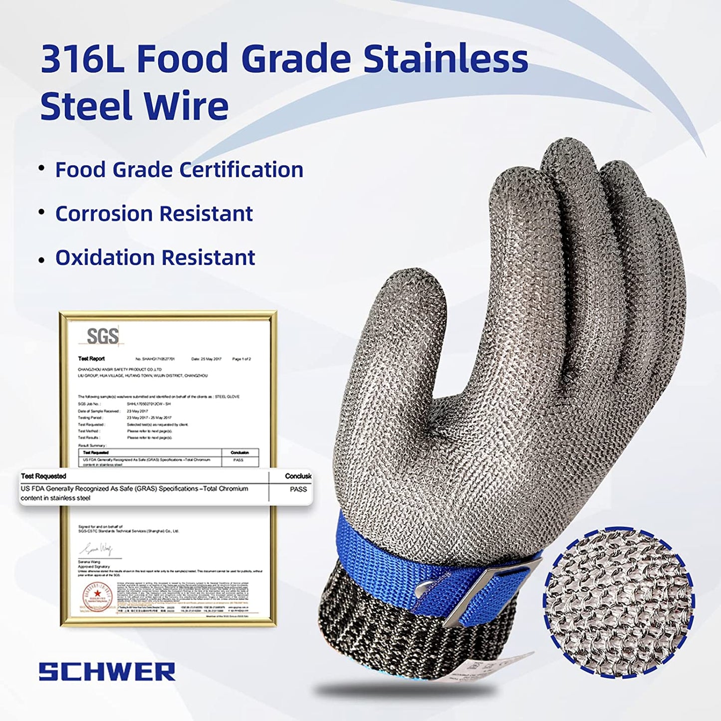 🧤 52% OFF NOW! 🥩 Stainless Steel Mesh Glove – Highest A9 cut level – Perfect for butchers & chefs – no more knife accidents! 🔪🚫