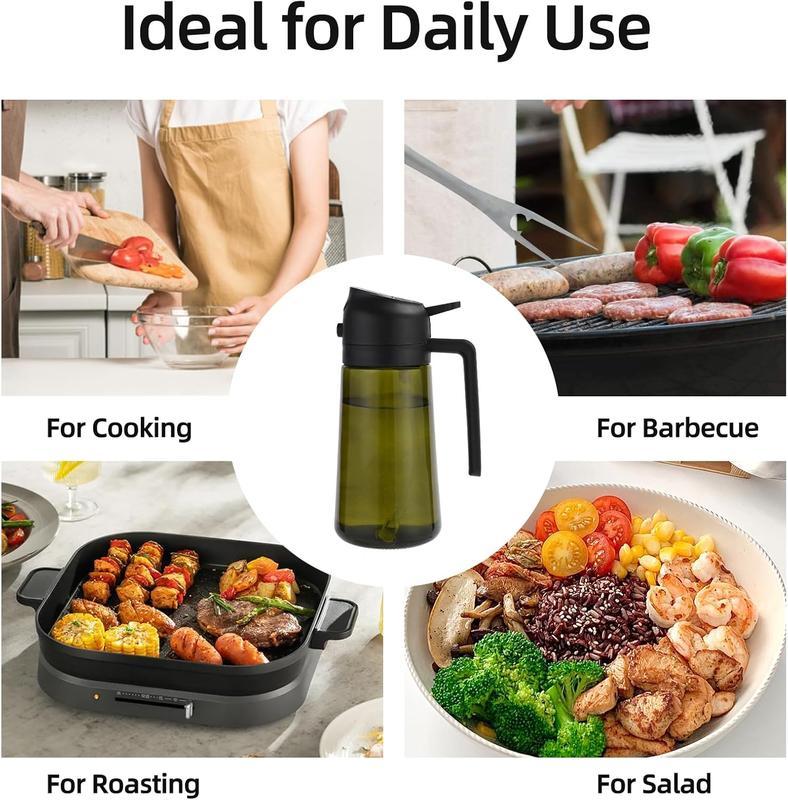 2-in-1 Glass Oil Sprayer and Dispenser