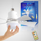 ⏳LAST DAY SALE 64% OFF🔥40W LED Ceiling Fan Light – 20.5” Ultra-Quiet with Remote 🎯 | E27 + FREE B22 Adapter 🔌 | For Bedroom 😴, Kitchen 👩‍🍳 & Garage 🛠️ – UK Ready! 🇬🇧