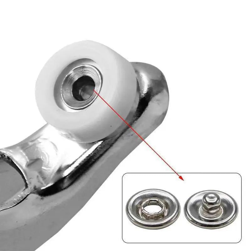 🔥LAST DAY PROMOTION - 55%OFF🔥100pcs Invisible Colored Metal Buckle & 1 Count Manual Pressure Pliers
