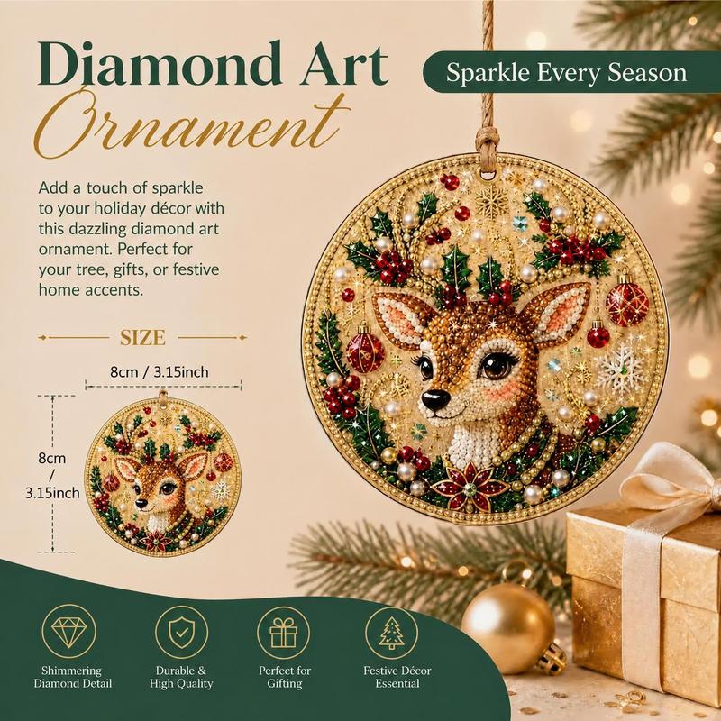 🔥LAST DAY SALE ONLY ￡7.99!!🔥Christmas DIY Painting Hanging Ornaments Set