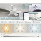 ⏳LAST DAY SALE 64% OFF🔥40W LED Ceiling Fan Light – 20.5” Ultra-Quiet with Remote 🎯 | E27 + FREE B22 Adapter 🔌 | For Bedroom 😴, Kitchen 👩‍🍳 & Garage 🛠️ – UK Ready! 🇬🇧