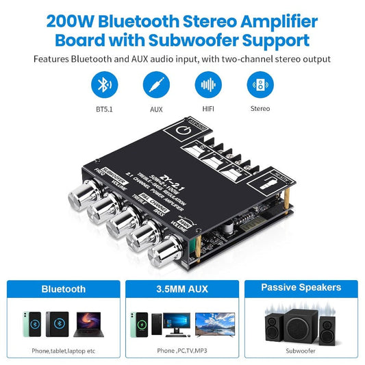 2.1 Channel Bluetooth Amplifier Board+BUY 2 FREE SHIPPING🎁