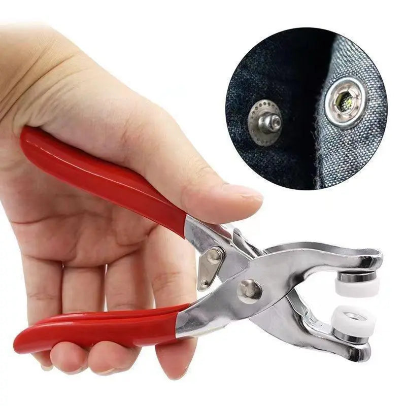 🔥LAST DAY PROMOTION - 55%OFF🔥100pcs Invisible Colored Metal Buckle & 1 Count Manual Pressure Pliers