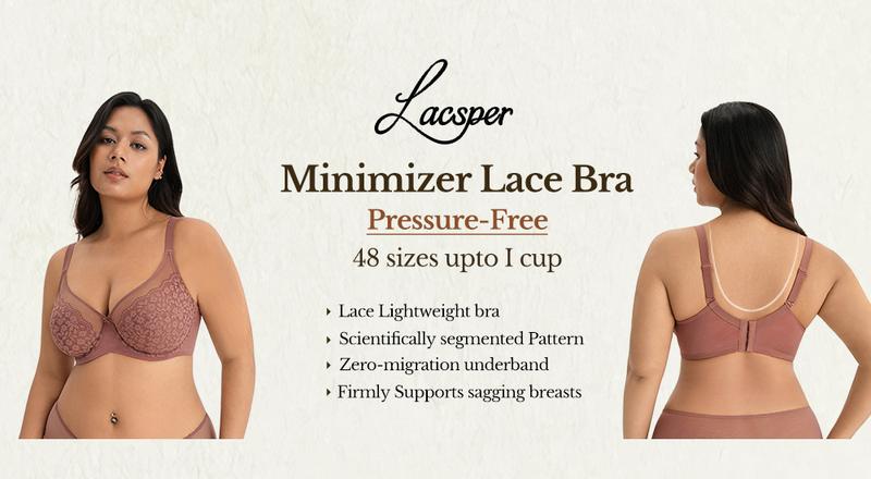 Full Cup Anti-Sagging Bra with Support for Women
