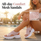 🎁Women's Breathable Knitted Platform Sandals – Comfortable Summer Wedge Sandals, Non-Slip & Lightweight