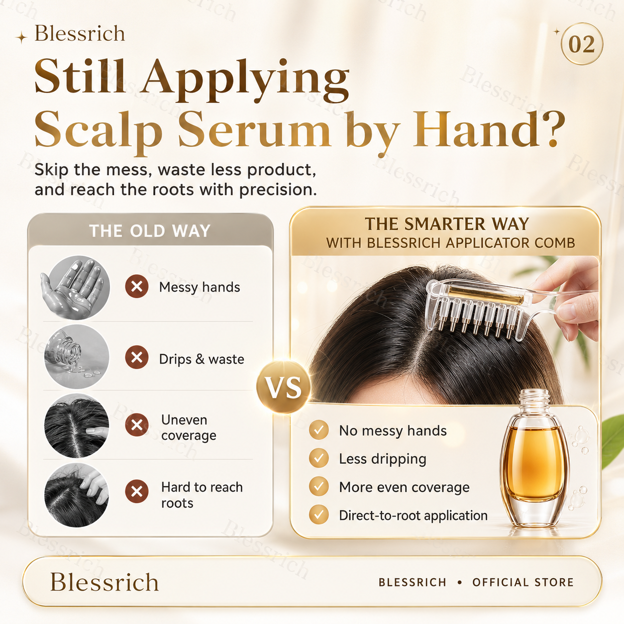 🎁💥LAST DAY SPECIAL PRICE!⏰💕🌟Scalp Serum Applicator Comb