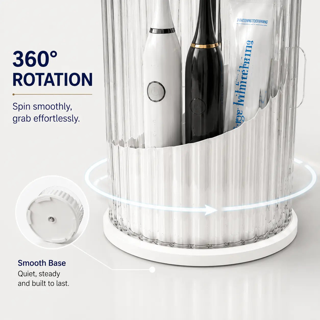 🚿 Save Counter Space & Keep Brushes Clean – Wall-Mountable Toothbrush Holder. Free UK Delivery