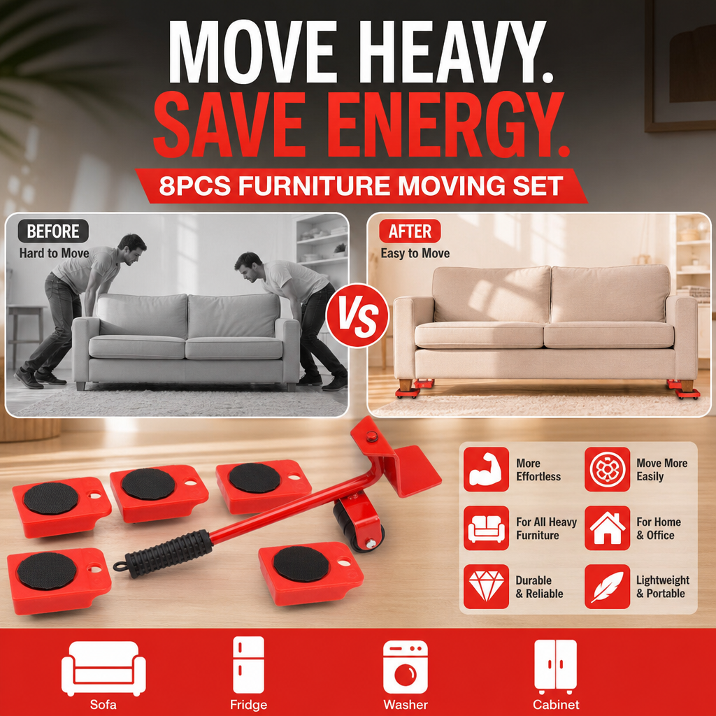 🔥50% off! Hot deal🎁Casters! Move your furniture with ease—all by yourself! They won’t damage your furniture or floors, making it easy to maintain your ideal home environment.