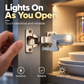 Multi-Function LED Hinge Light for Cabinets & Wardrobes – Physical Sensor, Auto On/Off